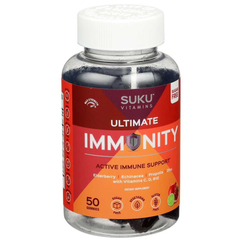 Suku Vitamins Ultimate Immunity Gummies, 50 Count