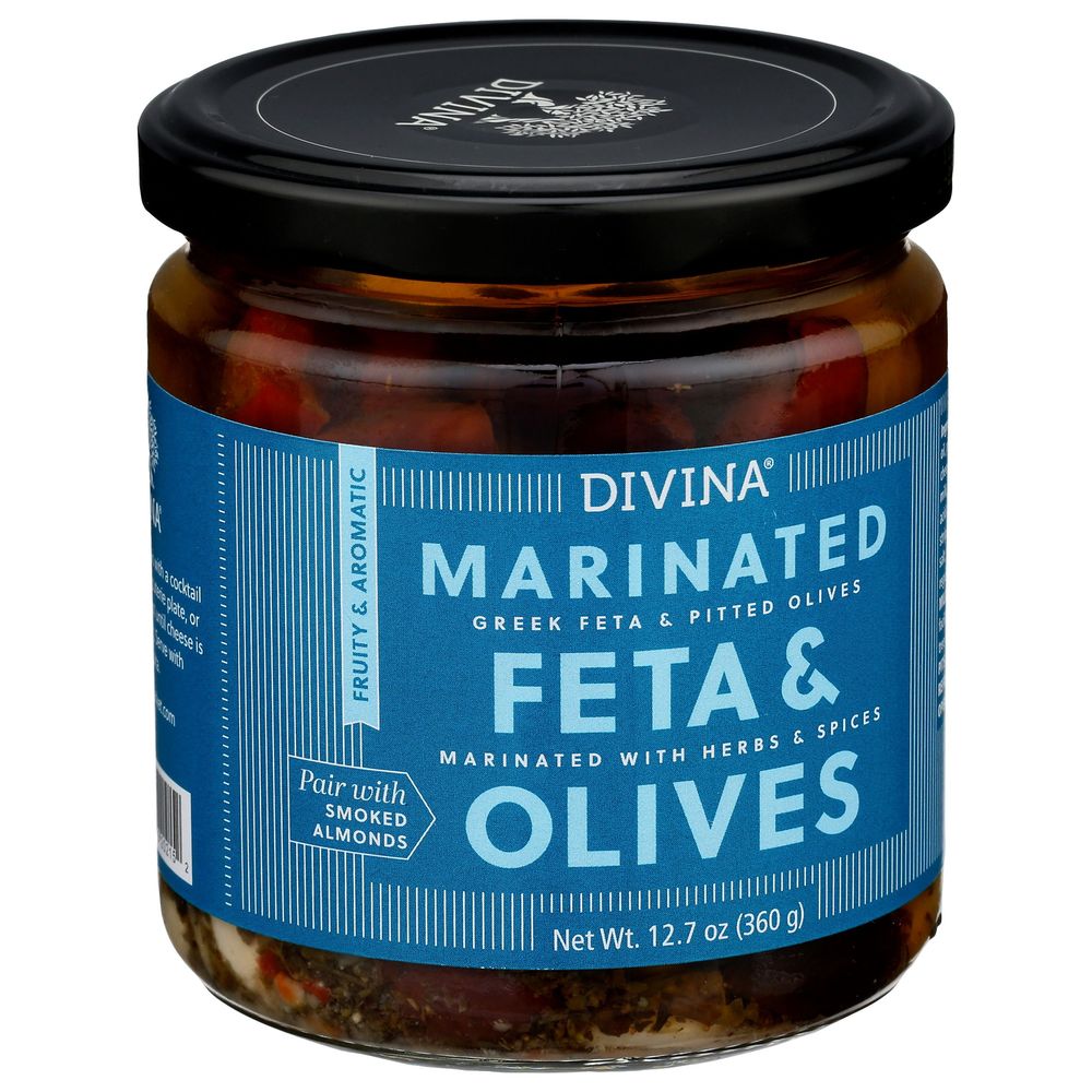 Divina Marinated Feta Olives, 12.7 Ounce -- 6 Per Case