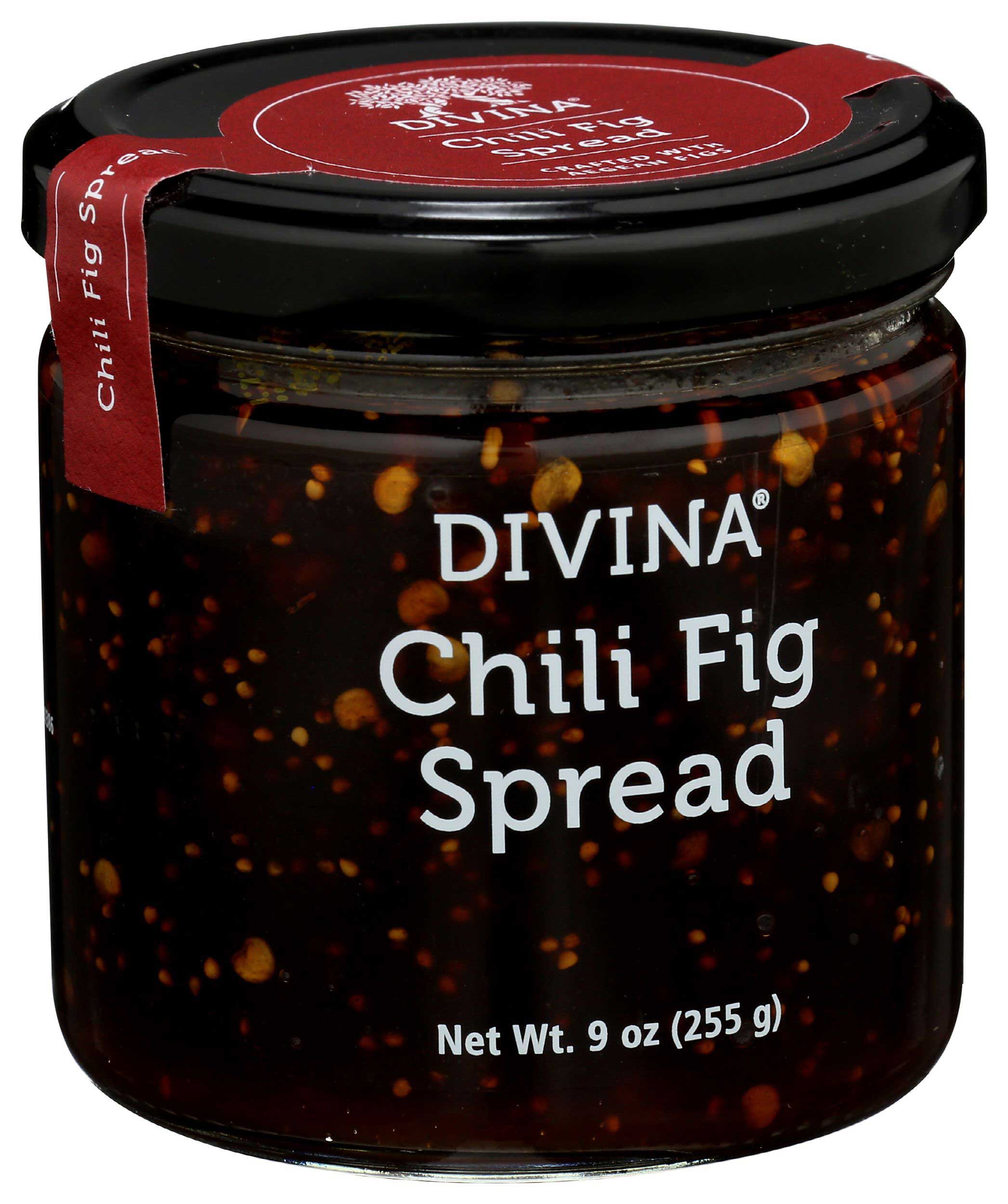 Divina Chili Fig Spread, 9 Ounce -- 12 Per Case