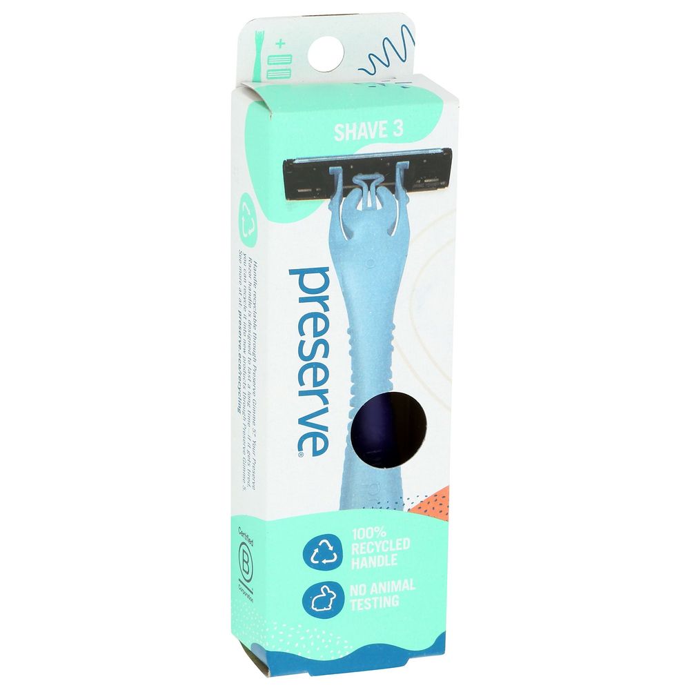 Preserve Triple Razor System With Replacement Blades, 2 Count