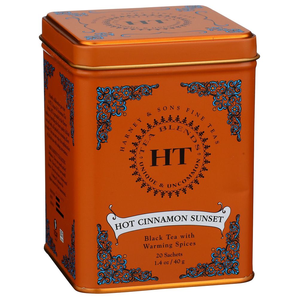 Harney And Sons Hot Cinnamon Sunset Black Tea, 20 Tea Bags -- 4 Per Case
