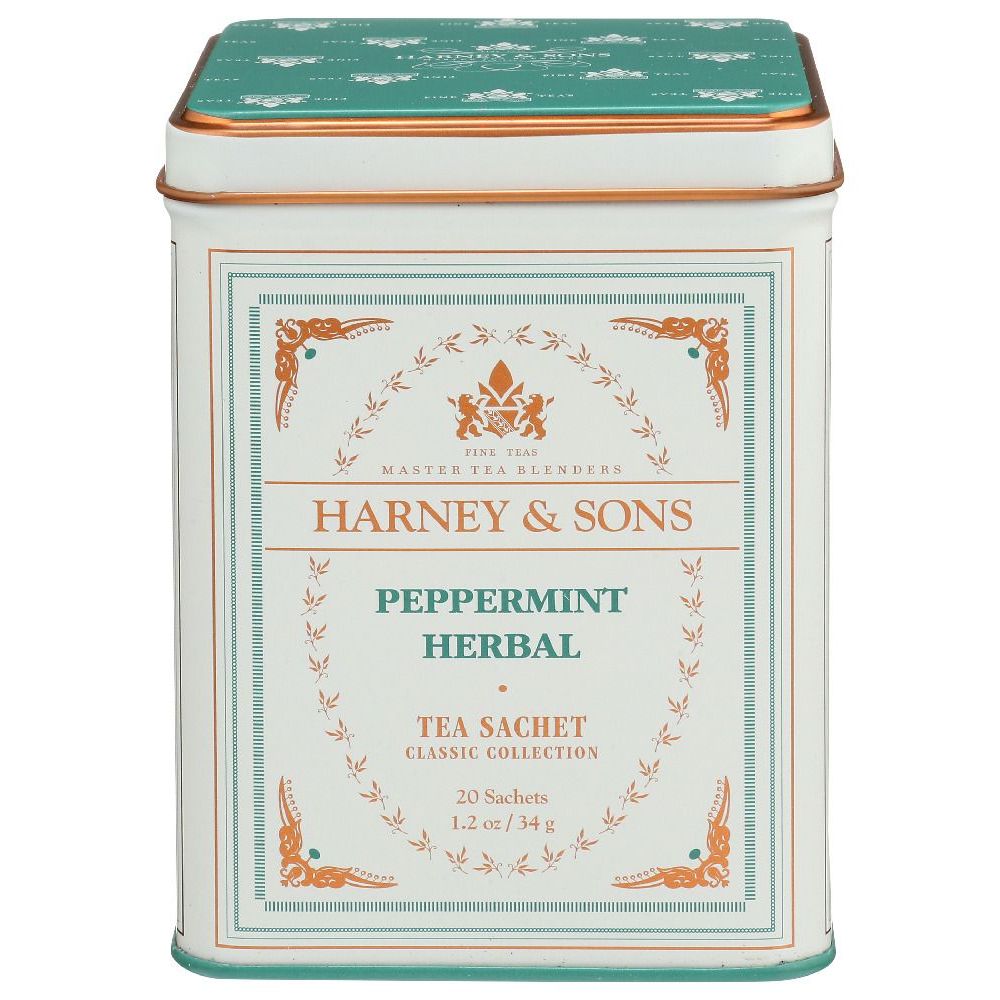 Harney and Sons Classic Peppermint Herbal Tea, 20 tea bags 4 per