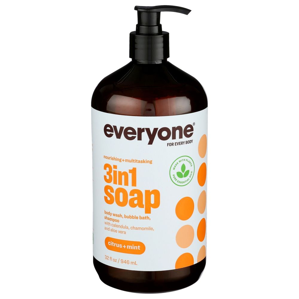 Everyone Citrus And Mint 3 In 1 Soap, 32 Ounce -- 3 Per Case
