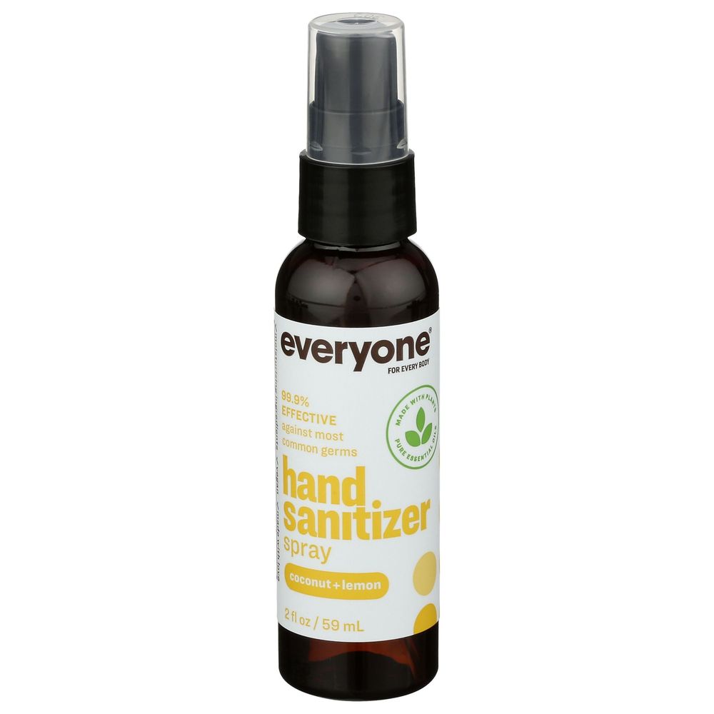 Everyone Coconut Lemon Hand Sanitizer Spray, 2 Ounce -- 6 Per Case