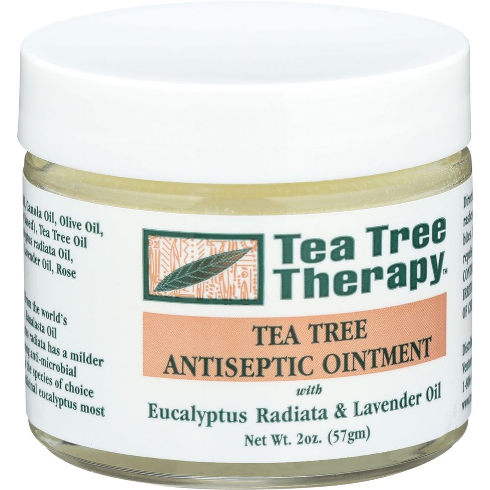 Tea Tree Therapy Tea Tree Antiseptic Ointment With Eucalyptus Radiata And Lavender Oil, 2 Ounce