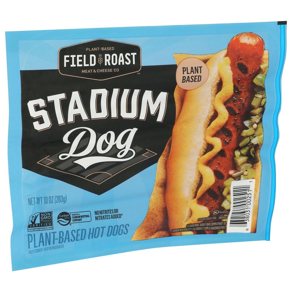 Field Roast Signature Stadium Plant Based Hot Dogs, 10 Ounce -- 8 Per Case