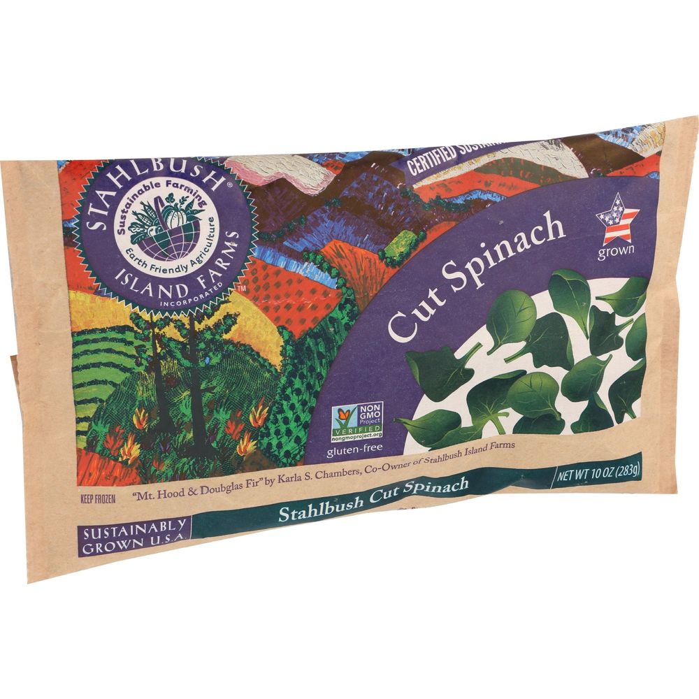 Stahlbush Island Farms Cut Spinach, 10 Ounce -- 12 Per Case
