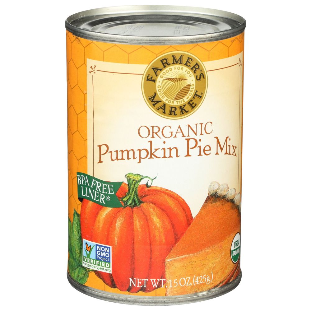 Farmers Market Foods Organic Pumpkin Pie Mix, 15 Ounce -- 12 Per Case