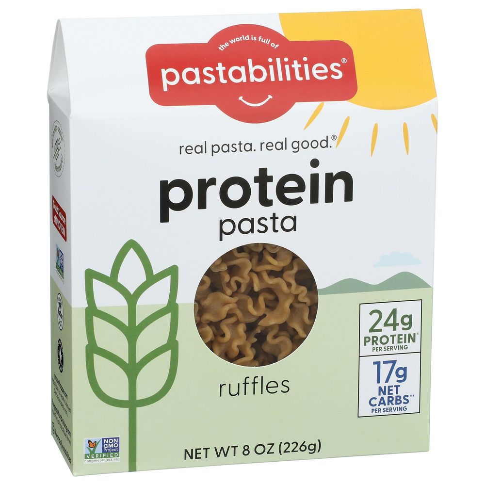 Pastabilities Protein Pasta Ruffles, 8 Ounce -- 6 Per Case