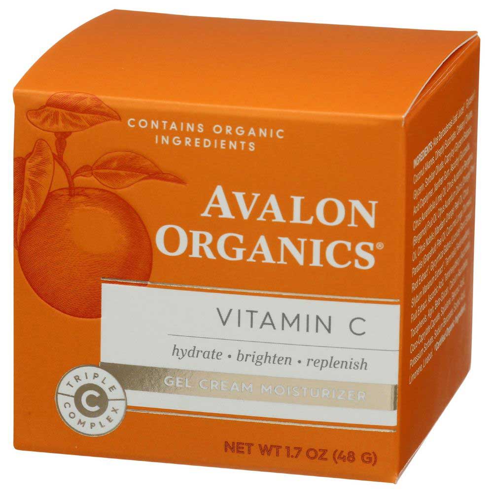 Avalon Organics Vitamin C Daily Gel Cream Moisturizer For Face, 1.7 Fluid Ounce