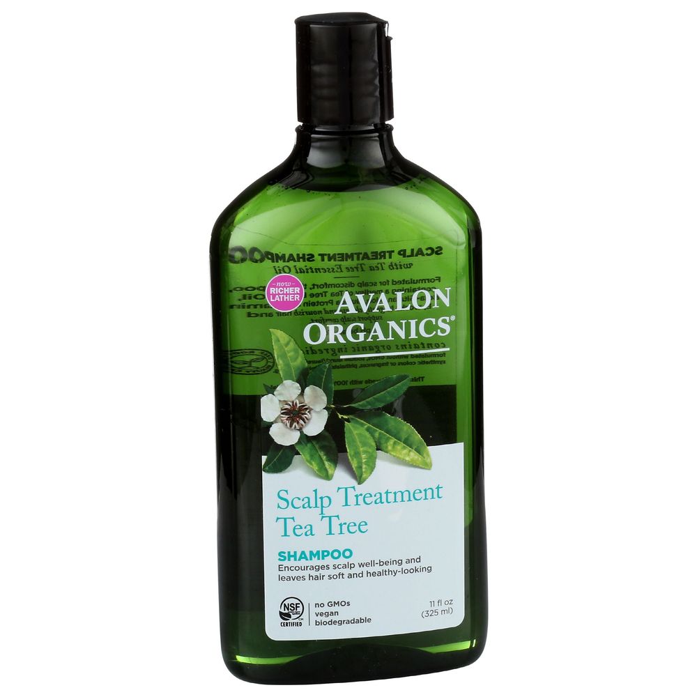 Avalon Organics Scalp Treatment Tea Tree Shampoo, 11 Ounce