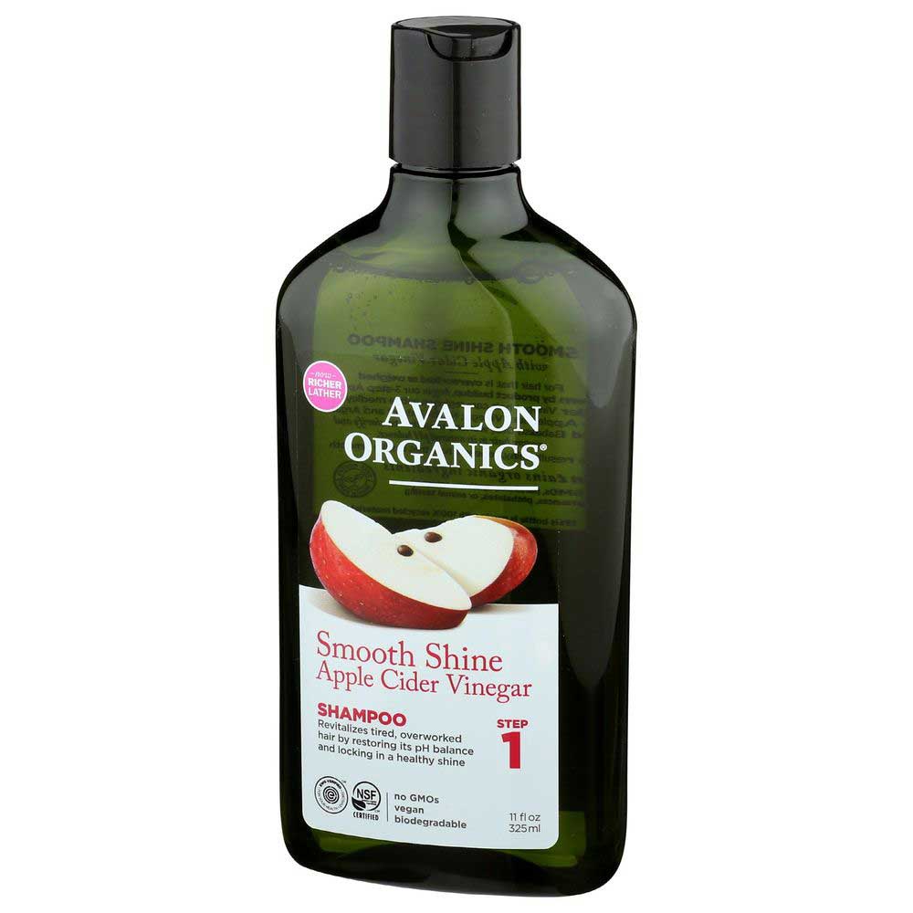 Avalon Organics Smooth Shine Apple Cider Vinegar Shampoo, 11 Fluid Ounce
