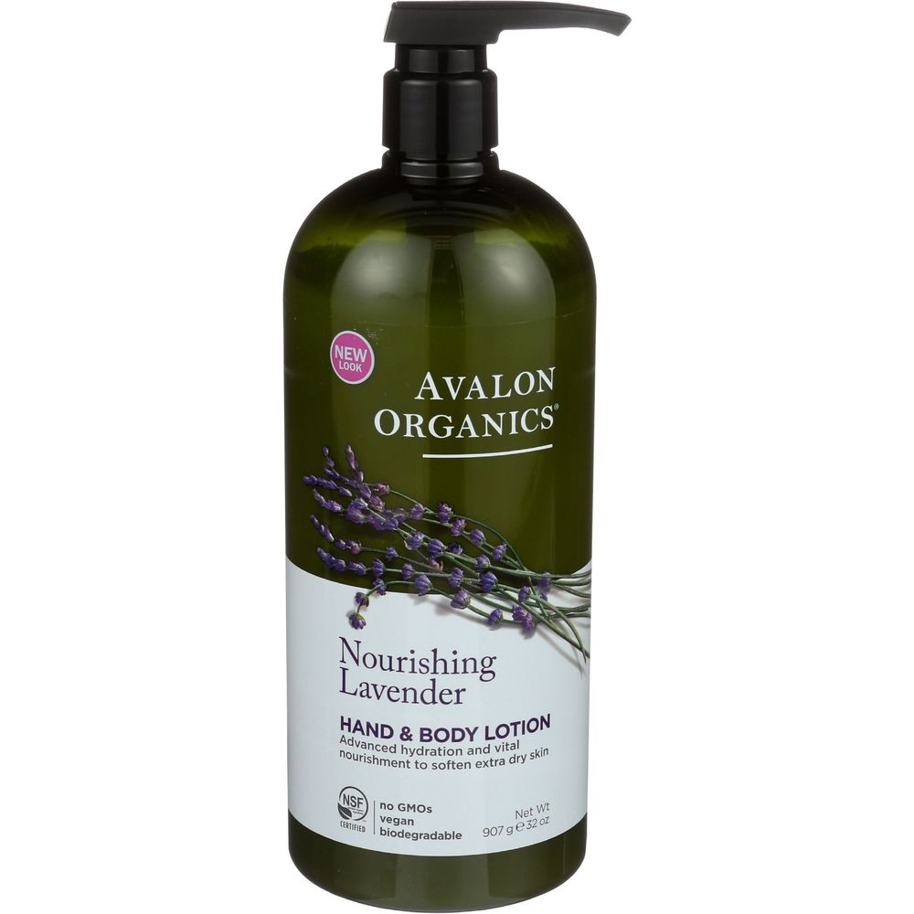 Avalon Organics Loción Para Manos Y Cuerpo De Lavanda, 32 Onzas
