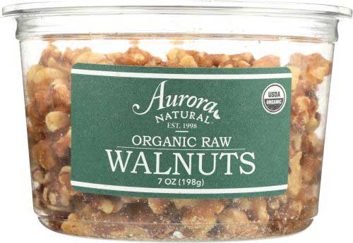 Aurora Natural Organic Raw Walnuts, 7 Ounce -- 12 Per Case