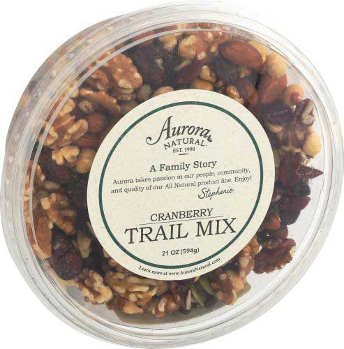 Aurora Natural Cranberry Trail Mix, 21 Ounce -- 12 Per Case