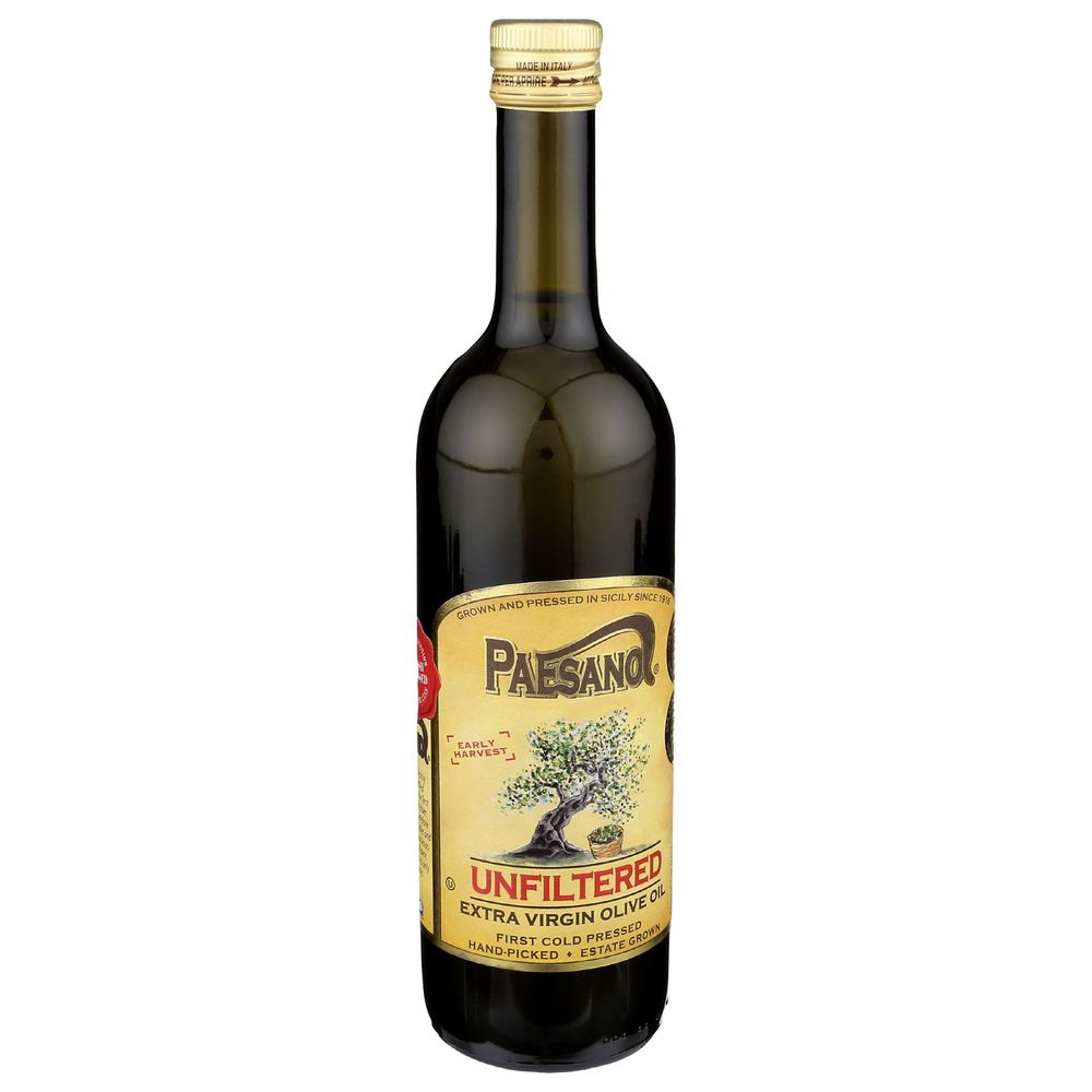 Paesanol Unfiltered Extra Virgin Olive Oil, 25 Fluid Ounce -- 6 Per Case