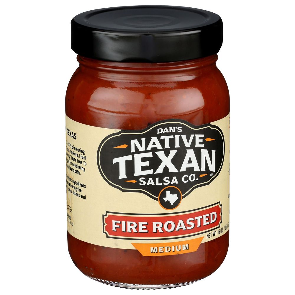 Native Texan Medium Fire Roasted Salsa, 16 Ounce -- 6 Per Case