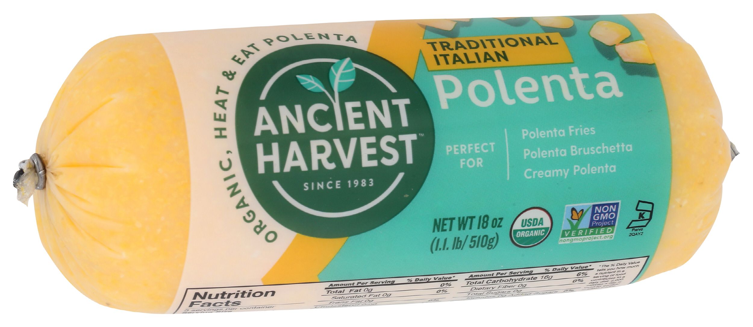 Ancient Harvest Organic Traditional Polenta, 18 Ounce -- 12 Per Case
