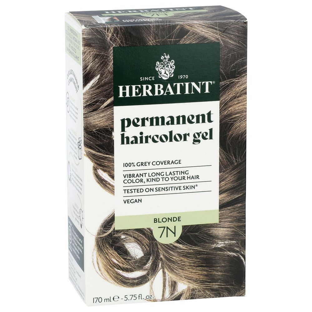 Herbatint 7n Blonde Permanent Haircolor Gel, 5.75 Fluid Ounce -- 3 Per Case