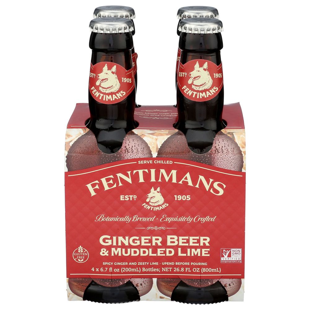 Fentimans Ginger Beer And Muddled Lime, 26.8 Fluid Ounce -- 6 Per Case