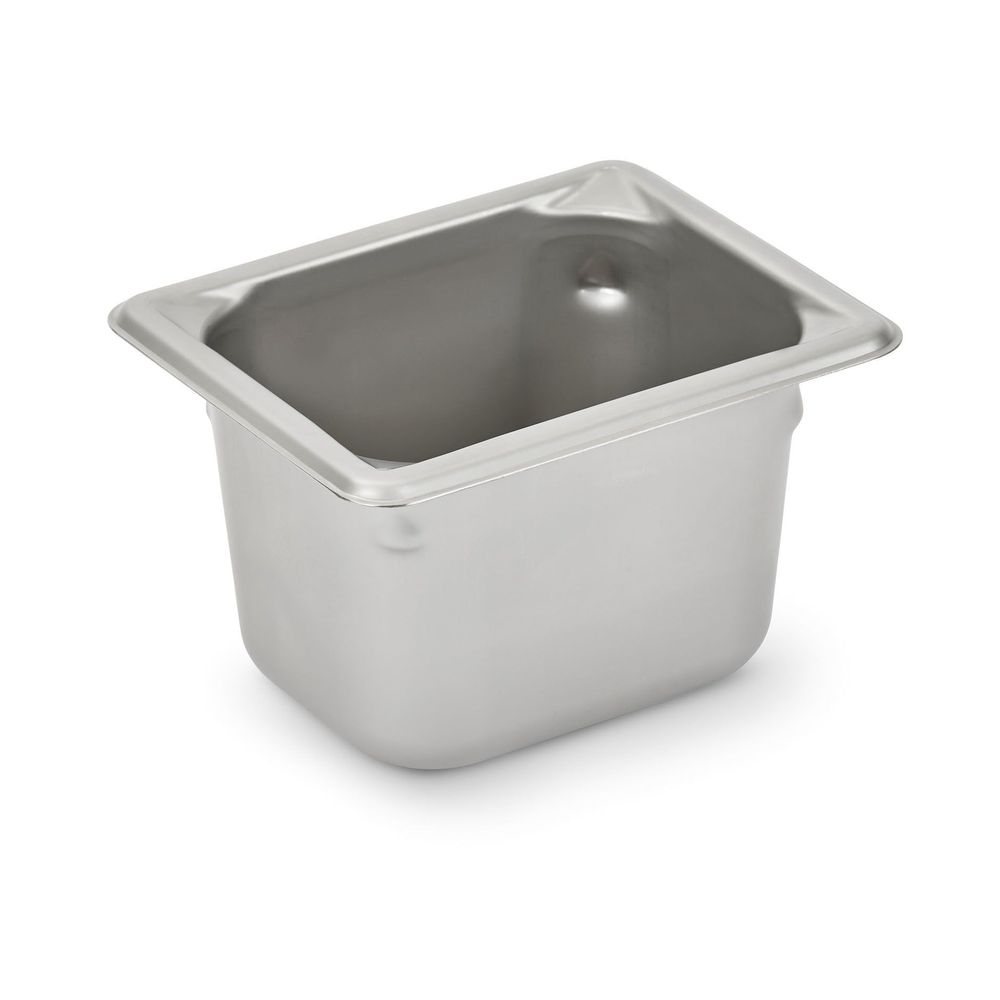 Vollrath 30842 Super Pan V Stainless Steel Eighth Size Steam Table Pan, 4 Inch Deep
