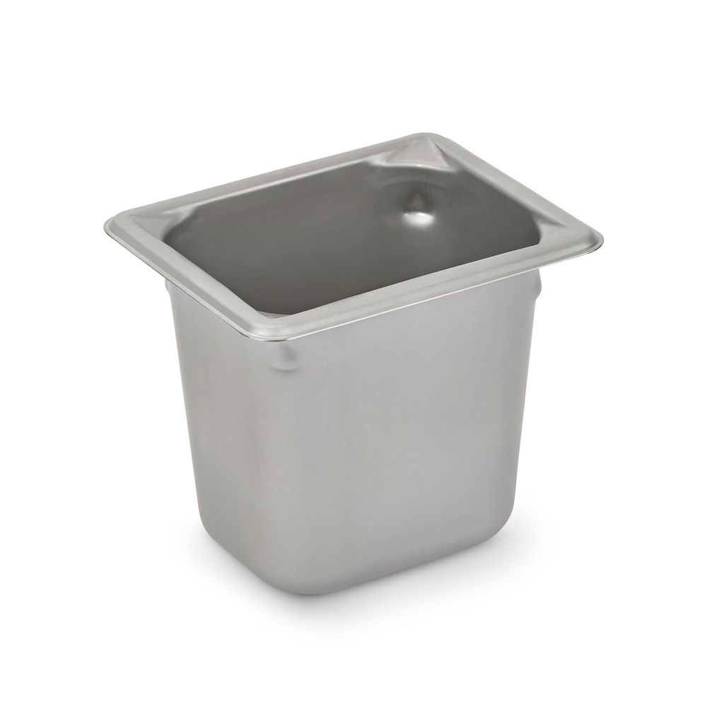 Vollrath 30862 Super Pan V Stainless Steel Eighth Size Steam Table Pan, 6 Inch Deep