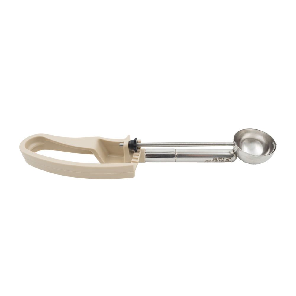 Vollrath 55425 Number 36 Xxl Long Disher With Beige Squeeze Handle, 0.94 Ounce Capacity