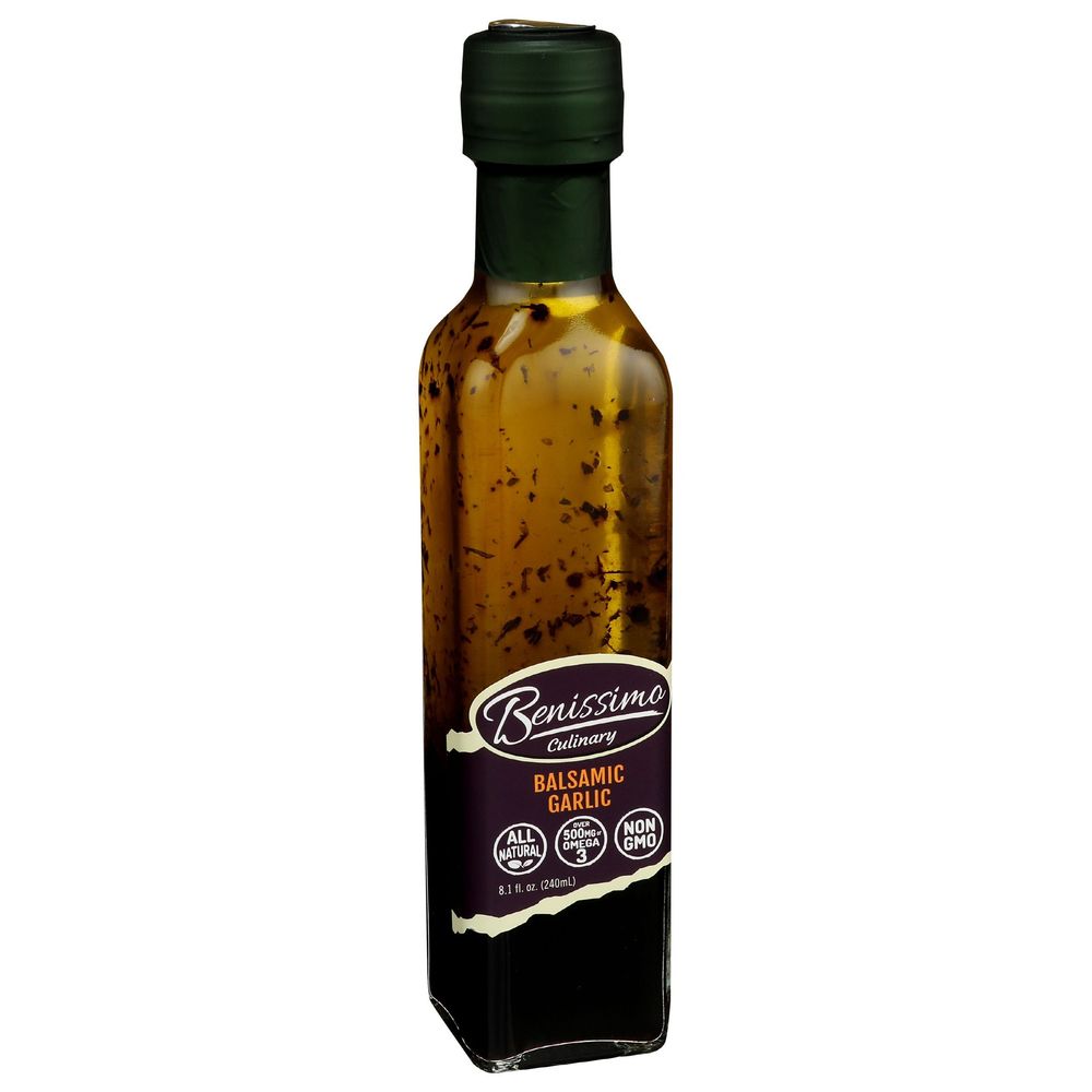 Benissimo Balsamic Garlic Extra Virgin Olive Oil, 8.1 Ounce -- 6 Per Case