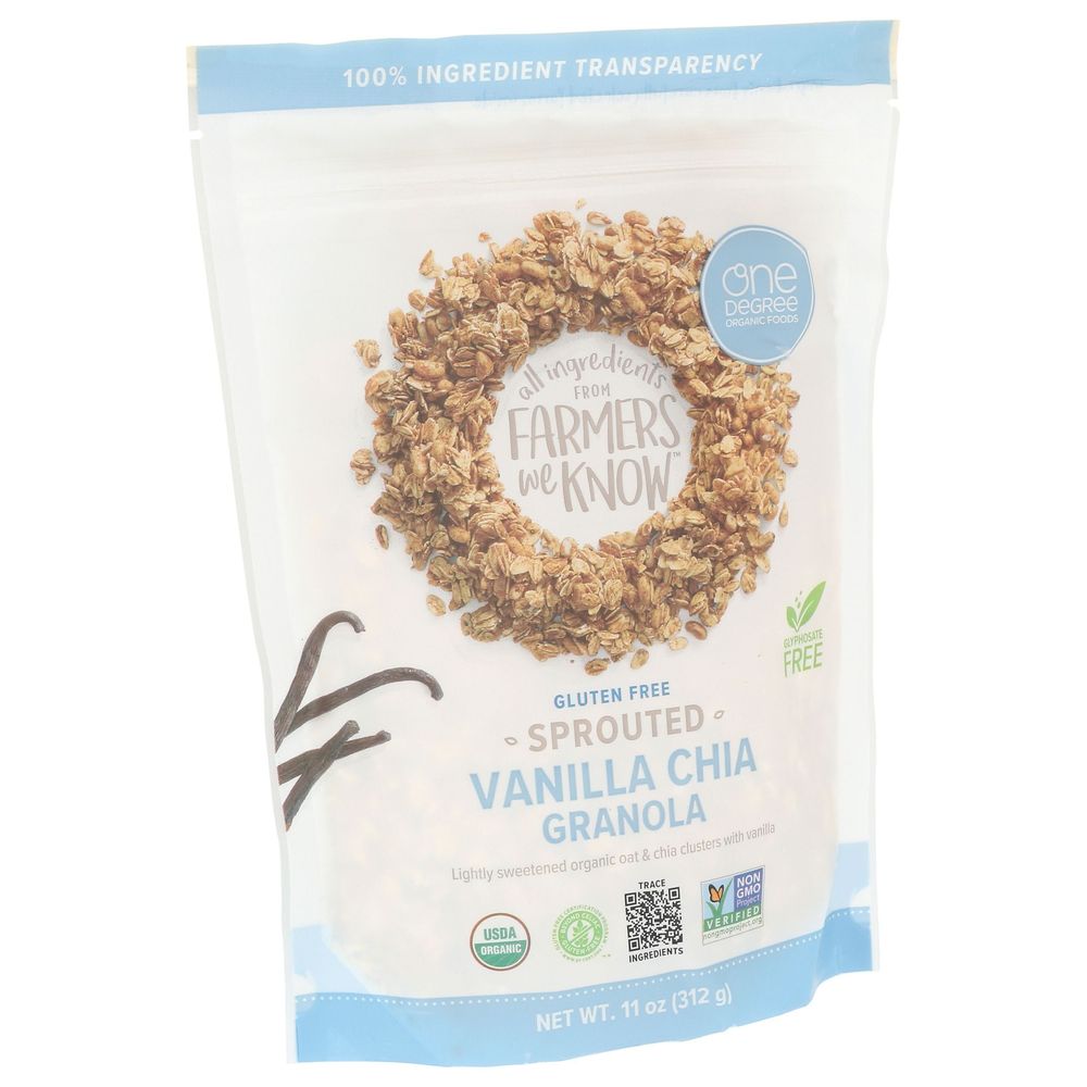 One Degree Organic Sprouted Vanilla Chai Granola, 11 Ounce -- 6 Per Case