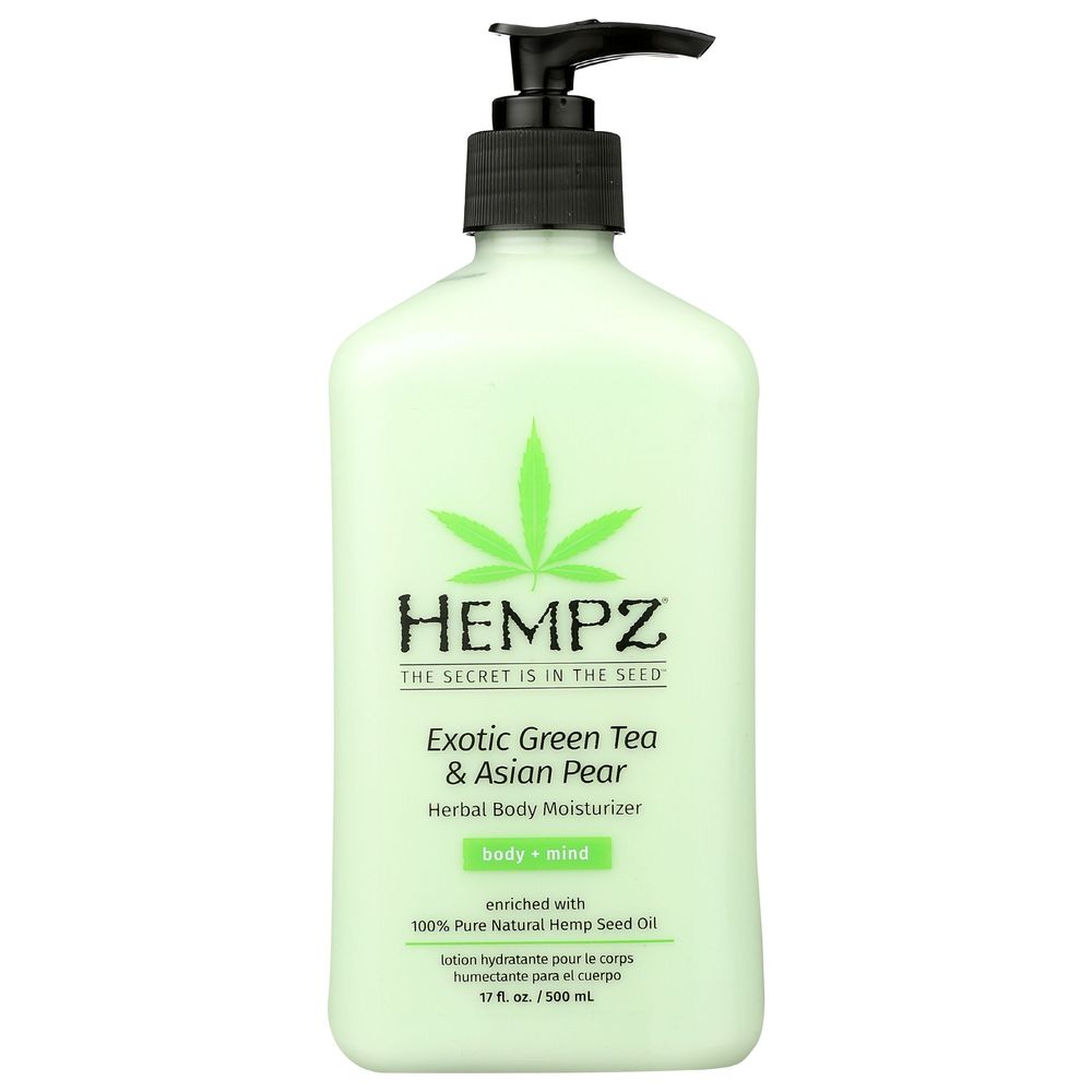 Hempz Exotic Green Tea And Asian Pear Herbal Body Moisturizer, 17 Fluid Ounce