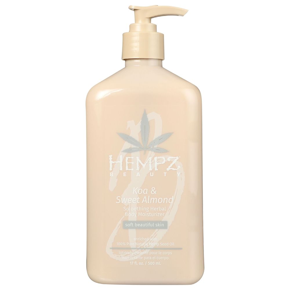 Hempz Koa And Sweet Almond Smoothing Herbal Body Moisturizer, 17 Fluid Ounce