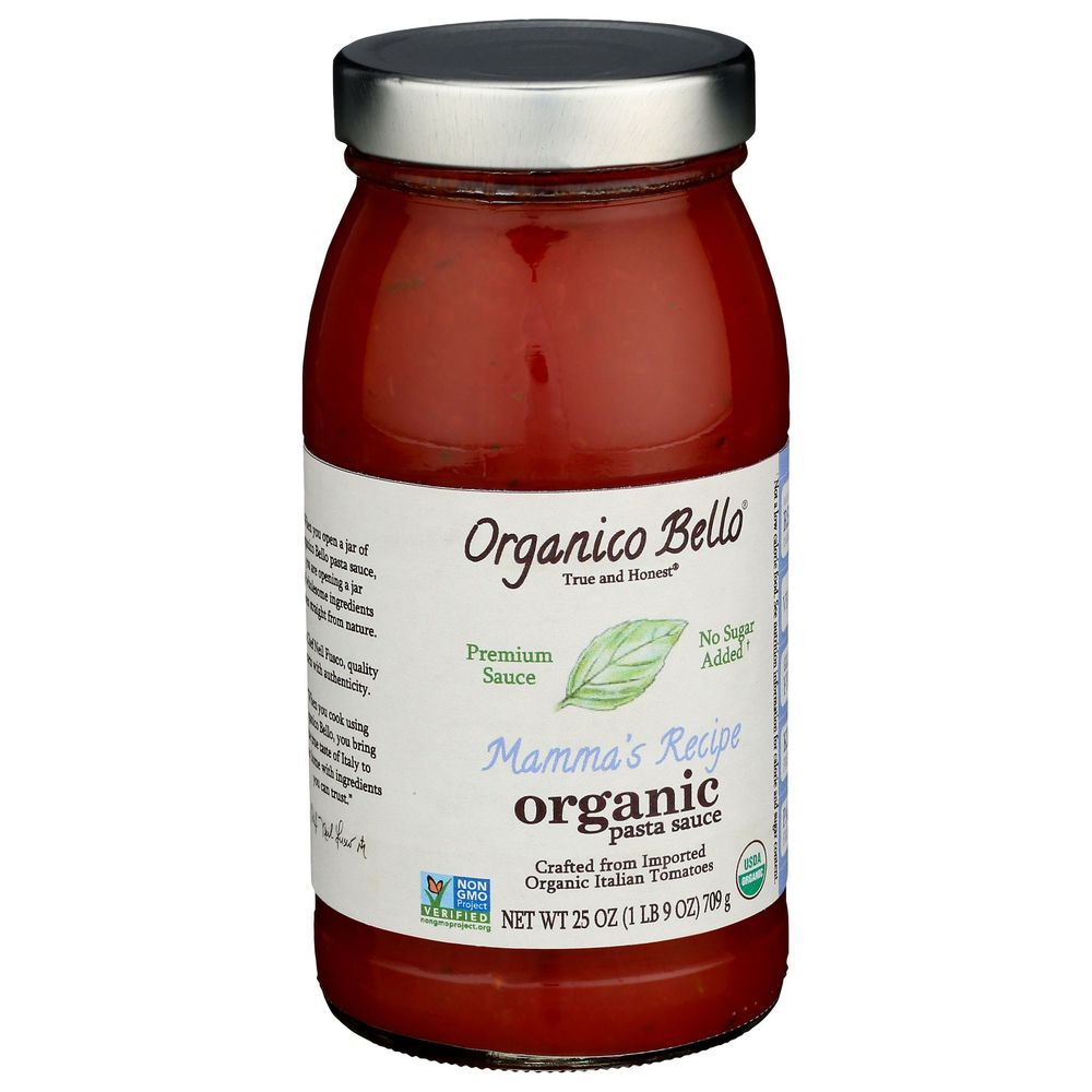 Organico Bello Mama's Recipe Organic Pasta Sauce, 25 Fluid Ounce -- 6 Per Case