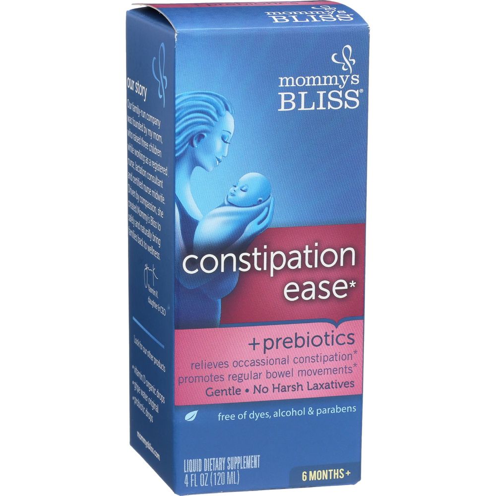 Mommys Bliss Baby Constipation Ease With Prebiotics, 4 Fluid Ounce -- 3 Per Case