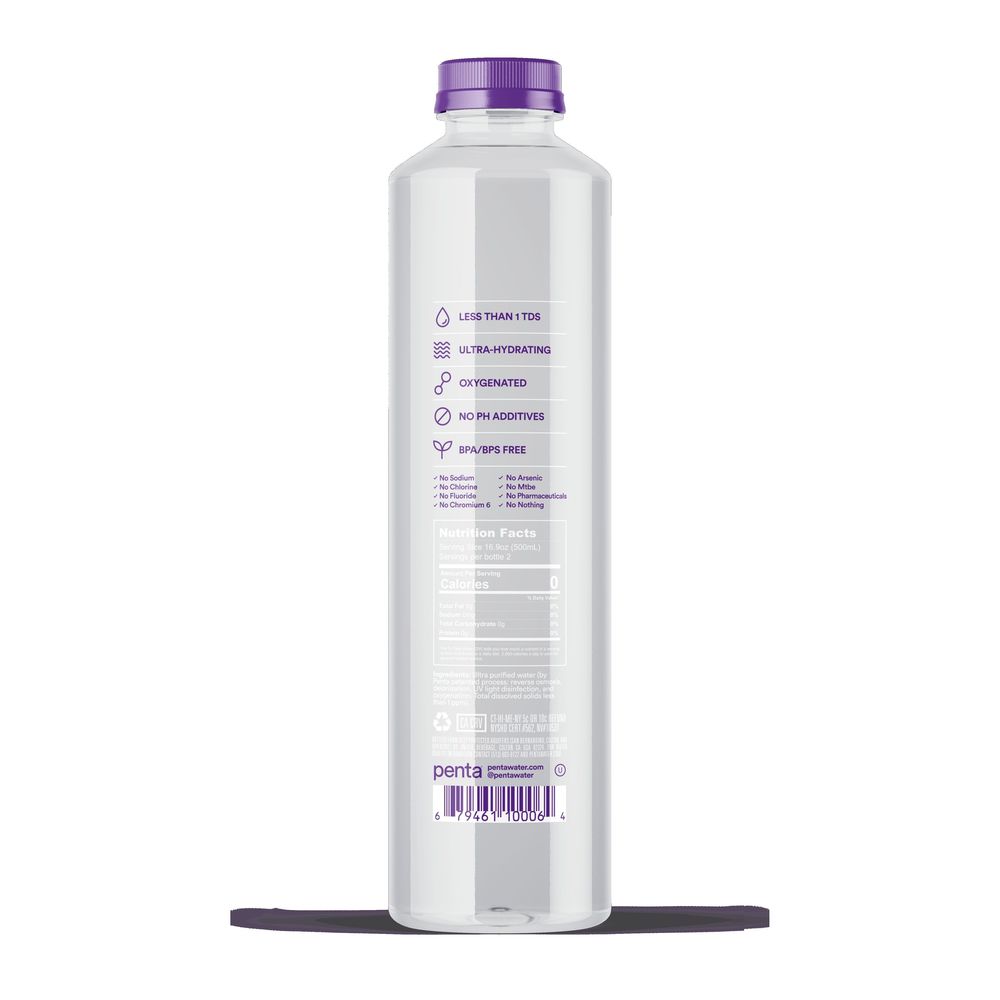 Penta Ultra-purified Water, 1 Liter -- 12 Per Case