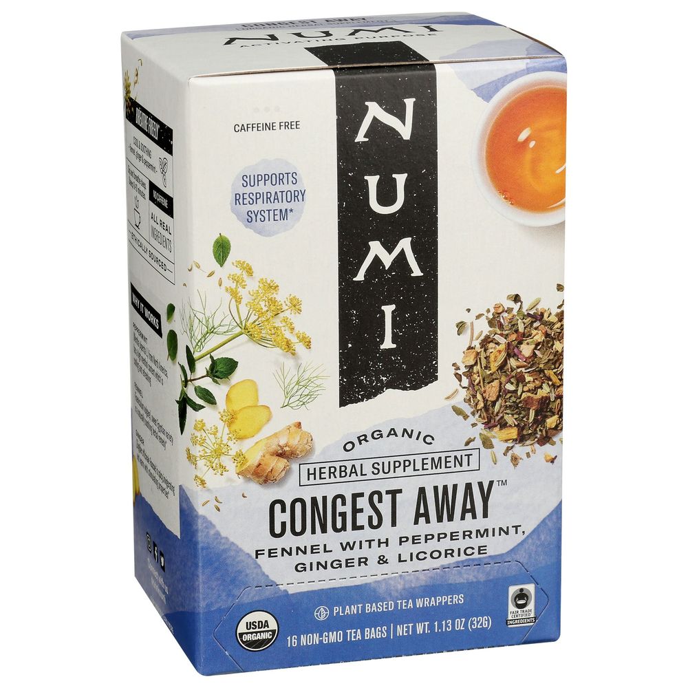 Numi Congest Away Tea Bag, 16 count -- 6 per case