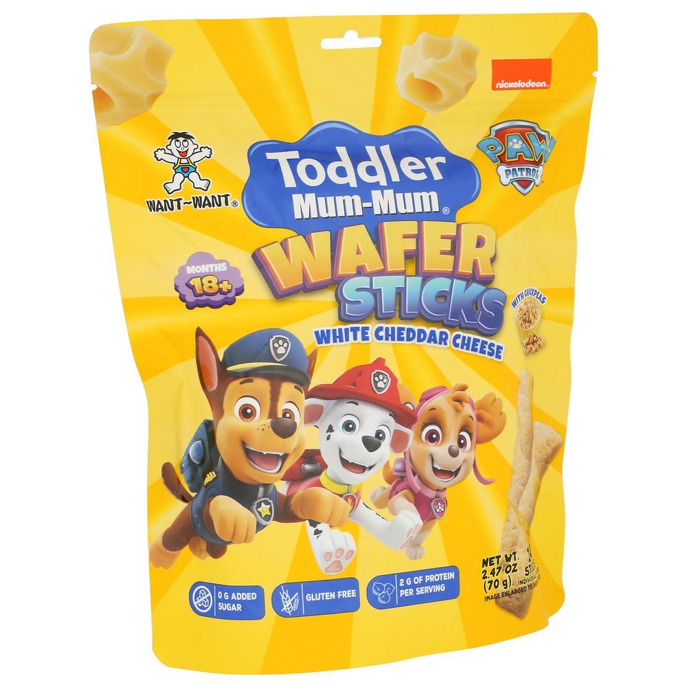 Want Want Toddler Mum Mum Cheddar Cheese Wafer Sticks, 2.47 Ounce -- 6 Per Case