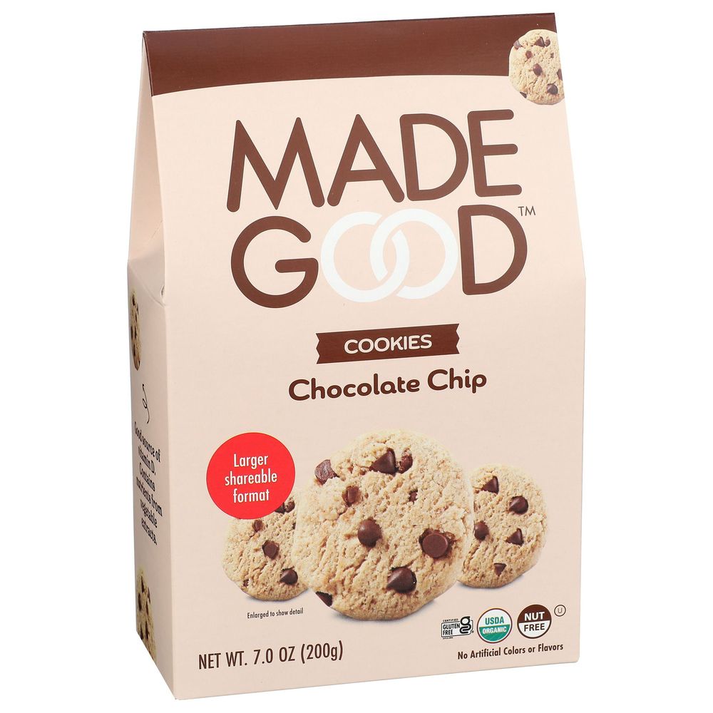Madegood Organic Chocolate Chip Cookies, 7 Ounce -- 6 Per Case