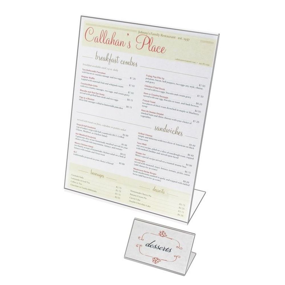 Cal-mil Classic Easel Tabletop Cardholder, 3 1/2 X 2 Inch -- 24 Per Case