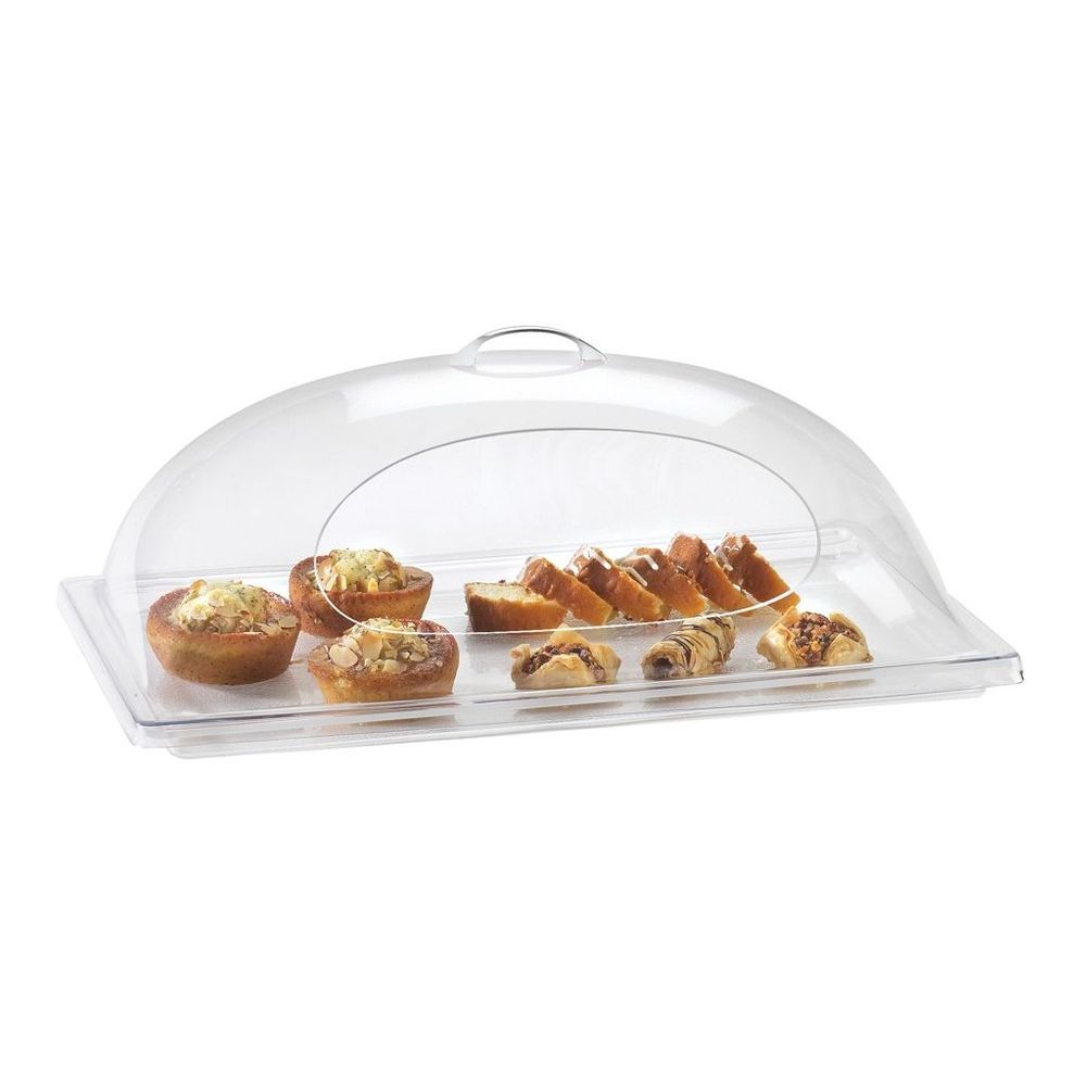 Cal-mil Polycarbonate Dome Cover With 1 Side Cutout, 12 X 20 X 7 1/2 Inch