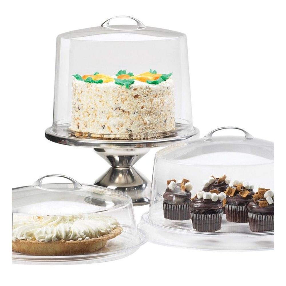 Cal-mil Acrylic Cake / Pie Cover, 12 Inch Dia X 6 Inch