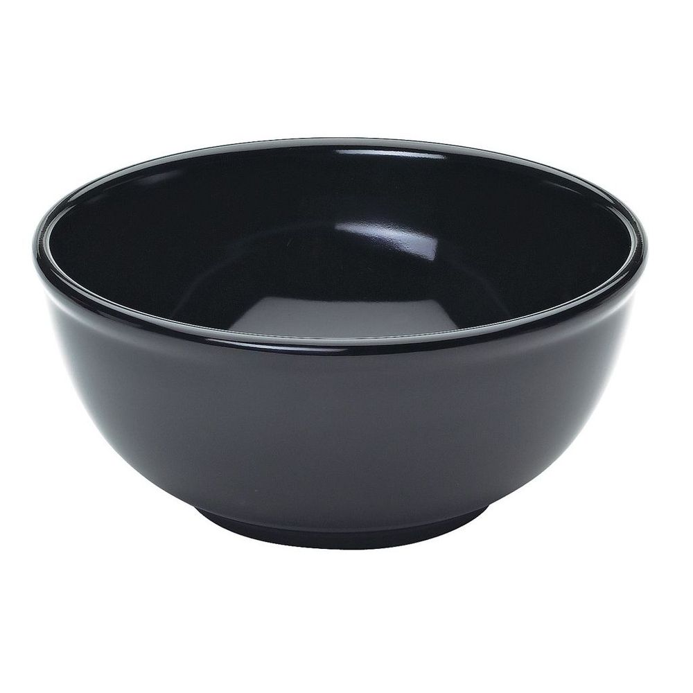 Cal-mil Black Melamine Round Bowl, 8 Inch