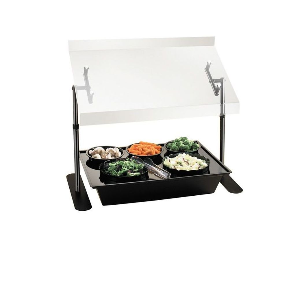 Cal-mil Portable Acrylic Sneeze Guard With Metal Frame, 30 Inch