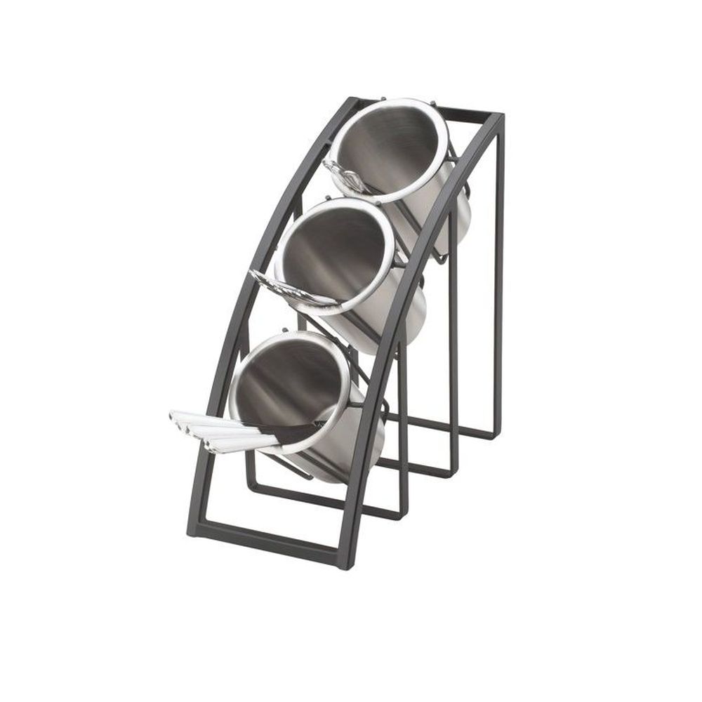 Cal-mil Mission Black Sloped 3 Tier Display, 7 X 13 X 13 Inch