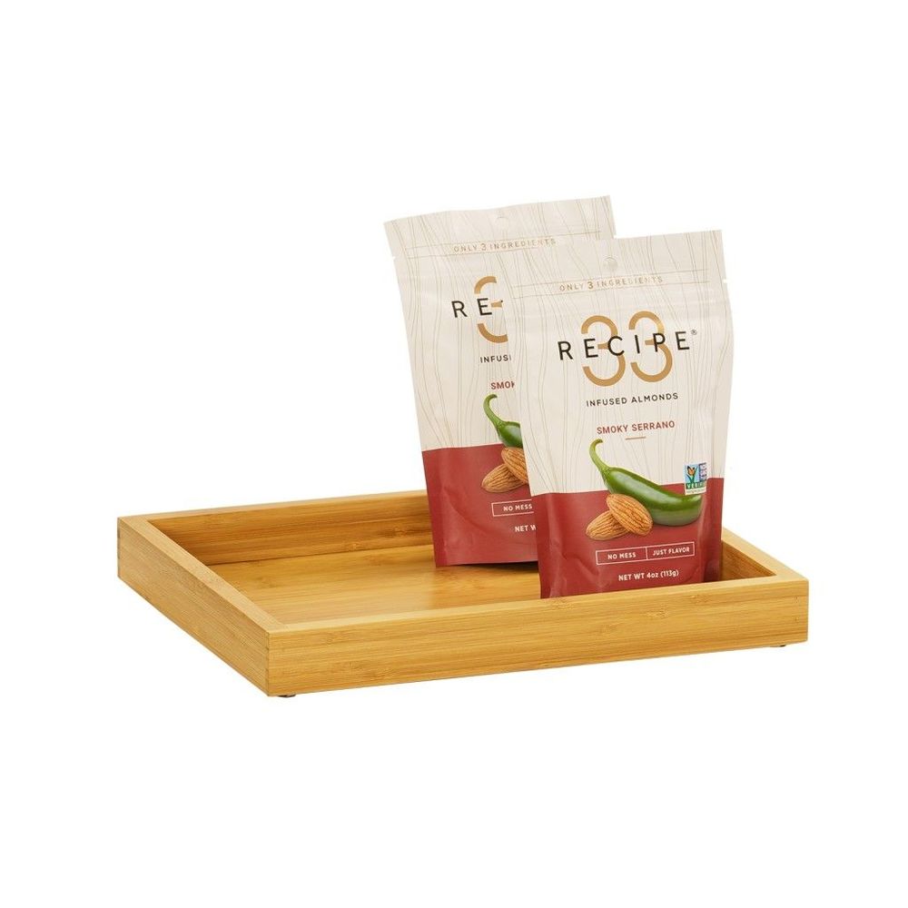 Cal-mil Bamboo Tray, 12 X 9.75 X 1.25 Inch
