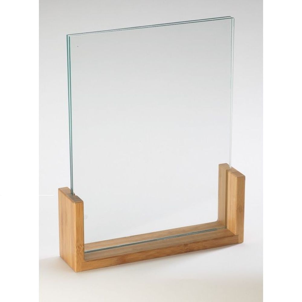 Cal-Mil Bamboo U Frame Table Top Card Holder, 8.5 x 1 x 11 inch -- 6 per case