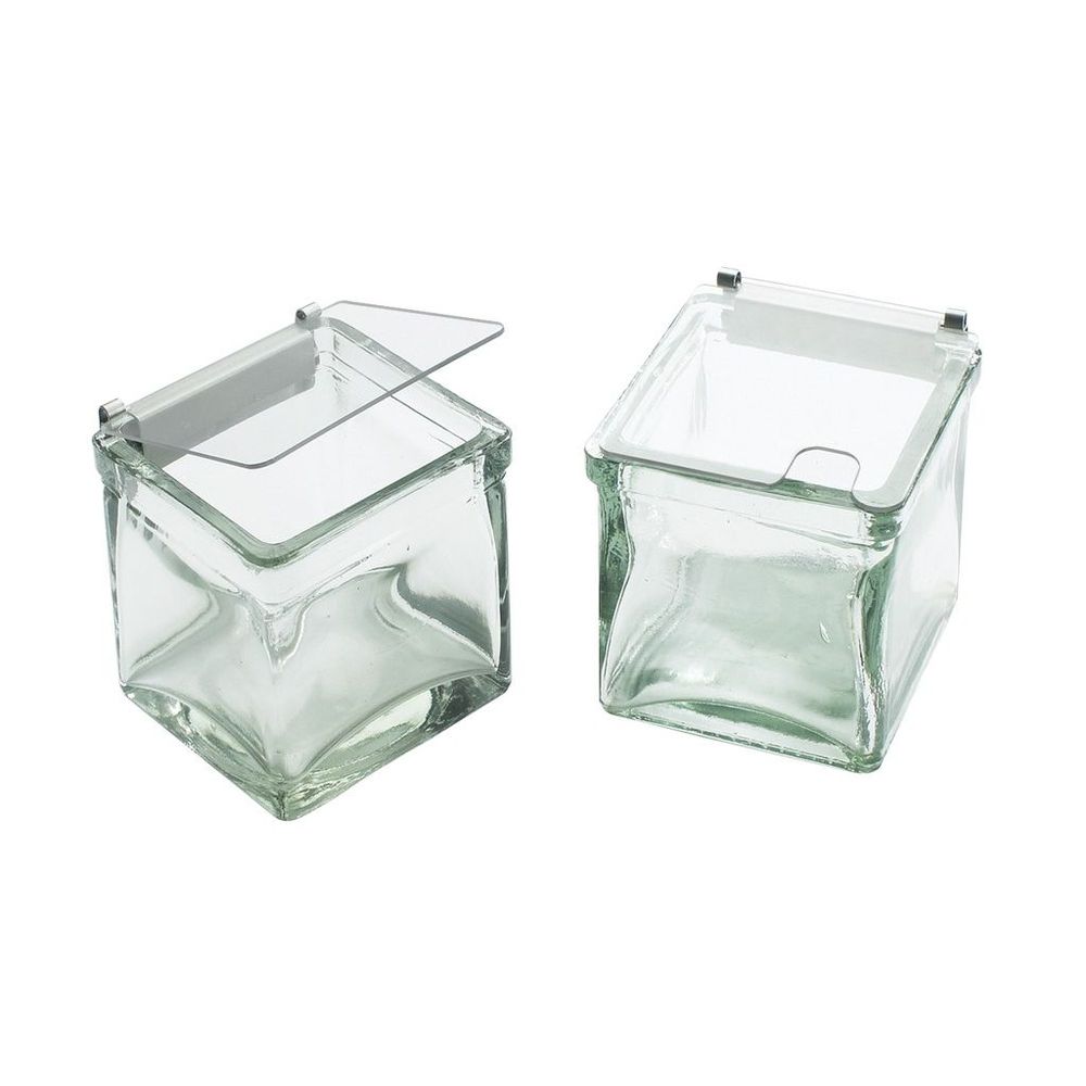 Cal-mil Replacement 4 Inch Glass Jar For Displays, 4 X 4 X 4 Inch -- 3 Per Case