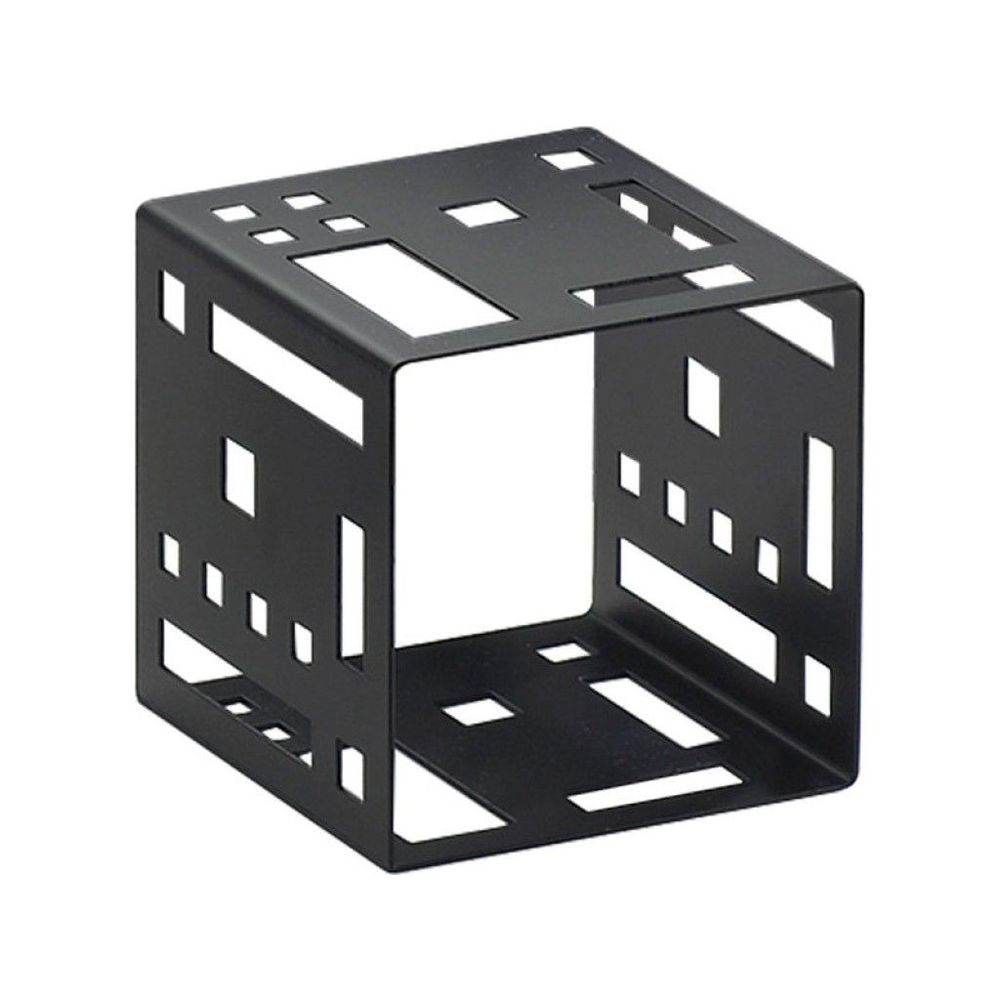 Cal-mil Black Squared Metal Cube Riser, 9 X 9 X 9 Inch
