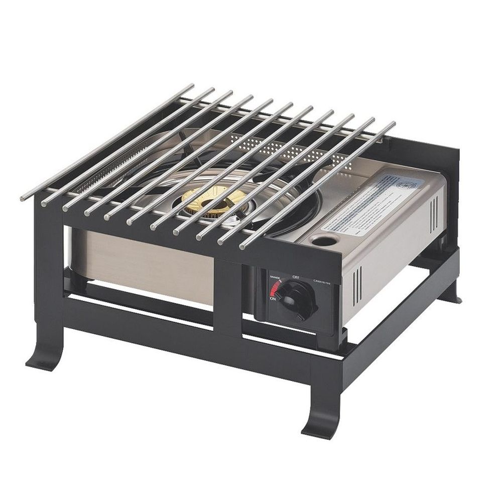Cal-mil Soho Black Steel Butane Burner Frame, 14 X 13 3/4 X 7 1/4 Inch
