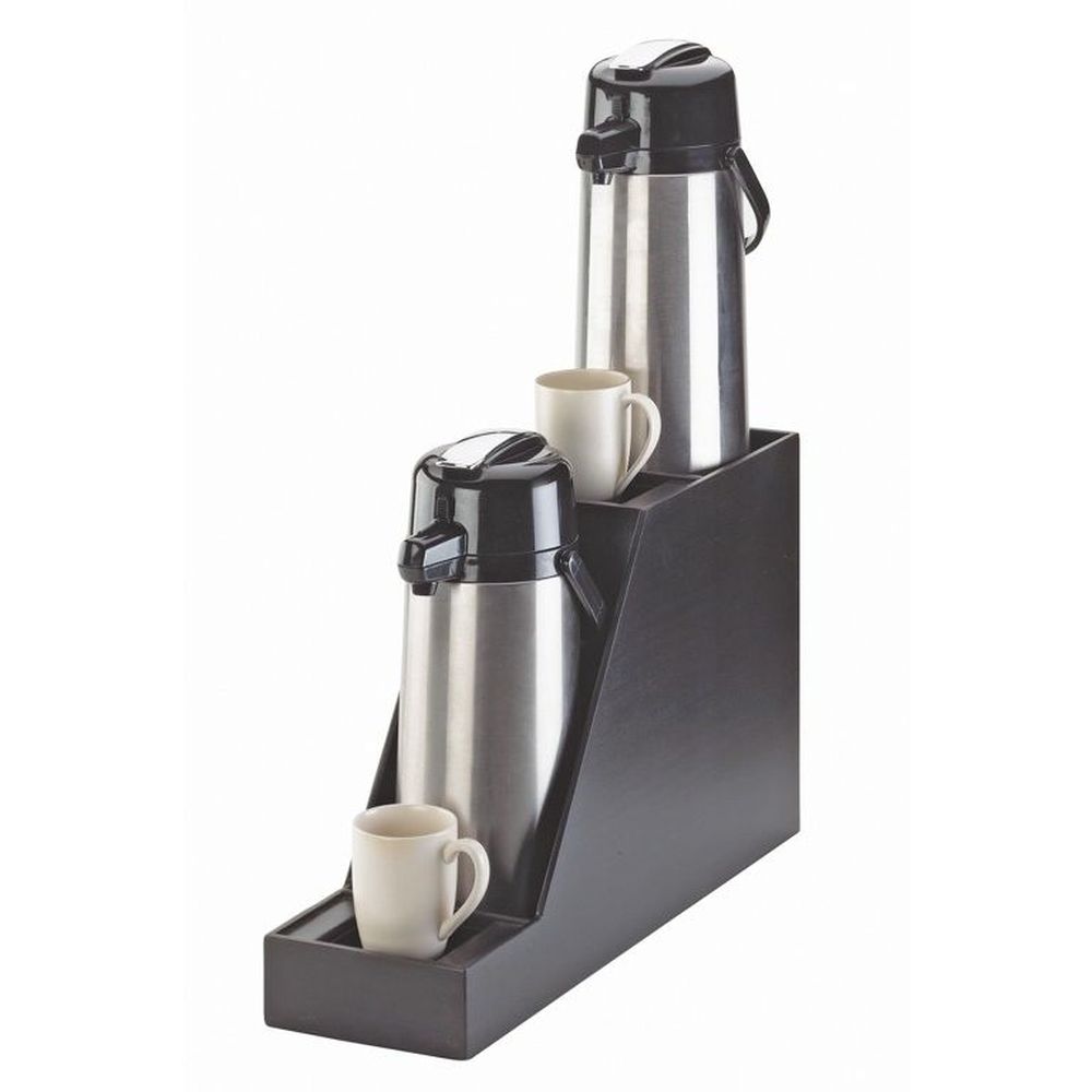 Cal-mil Midnight Bamboo Dual Airpot Display, 7.5 X 23.5 X 15.25 Inch