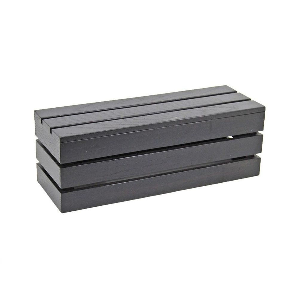 Cal-mil Midnight Bamboo Rectangle Crate Riser, 20 X 7 X 7 Inch